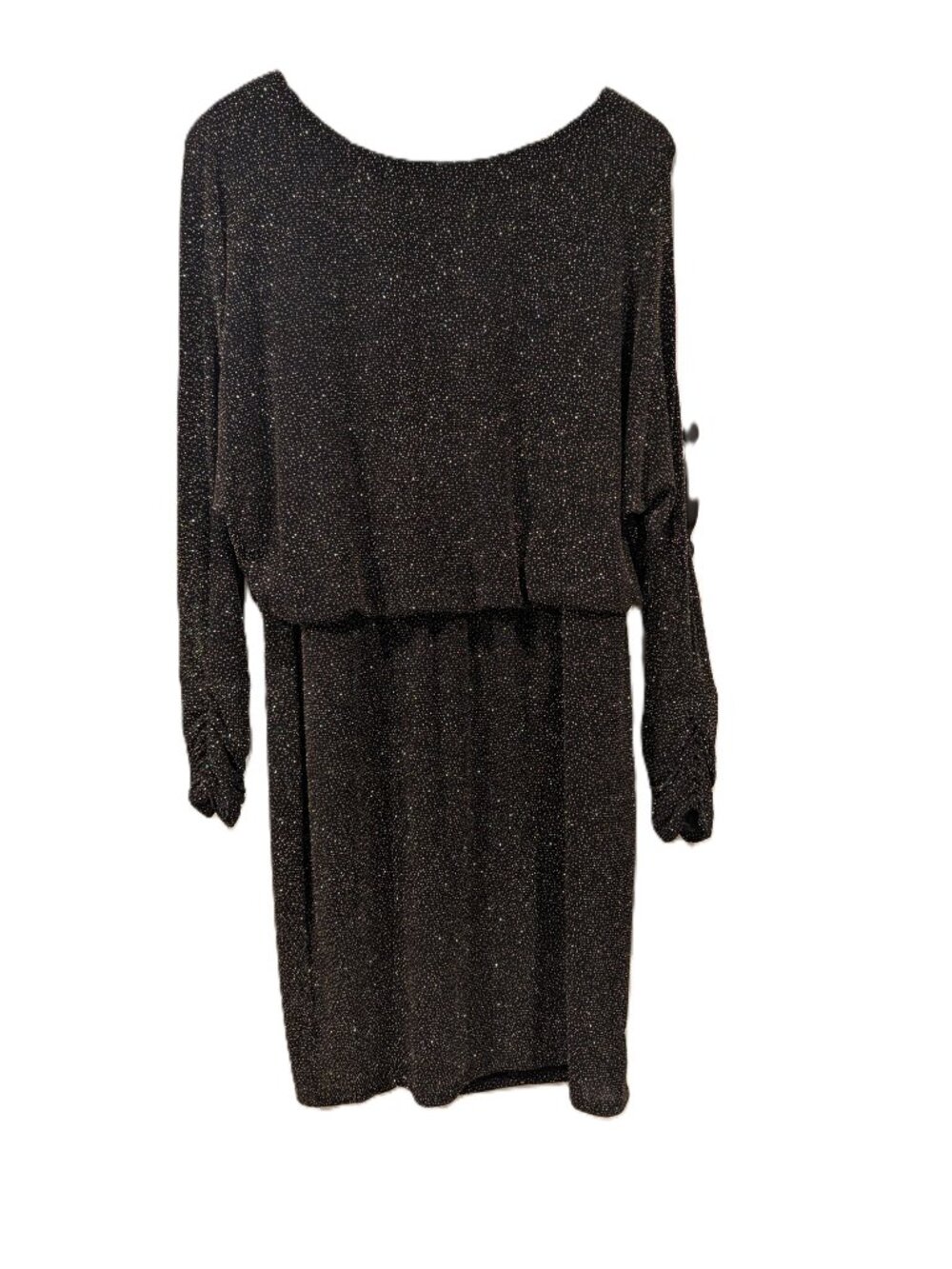 NWT Jessica Howard Black Gold Glitter Dress Sz 12 Holiday Glam Formal Whimsy
